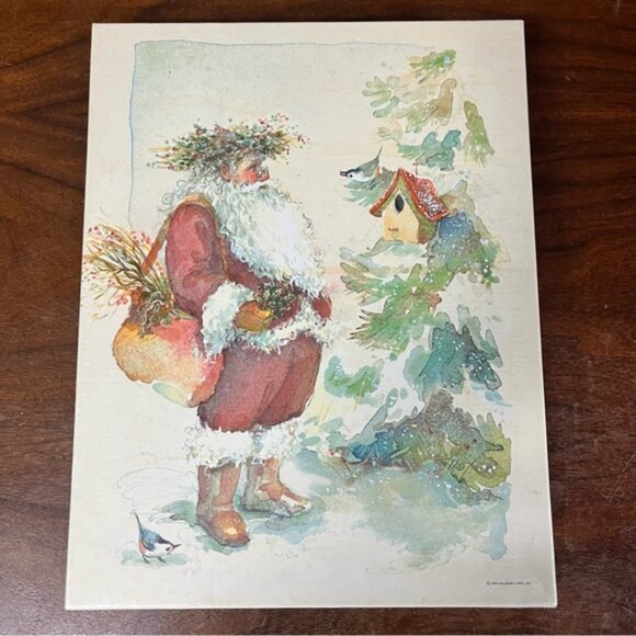 Springbok "Boughs & Berries" Winter Santa 50Jigsaw Puzzle 500 Pieces - Picture 1 of 7